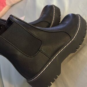 Sleek Black Platform Boots
